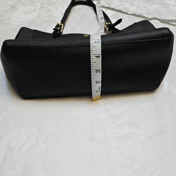 Tory Burch Black Saffiano Leather York Buckle Strap Tote Bag - Picture 5 of 16